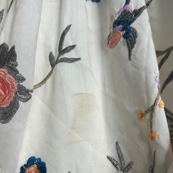 ANTHRO Gatsby Embroidered Floral Fringe Hem Halter - Picture 7 of 8